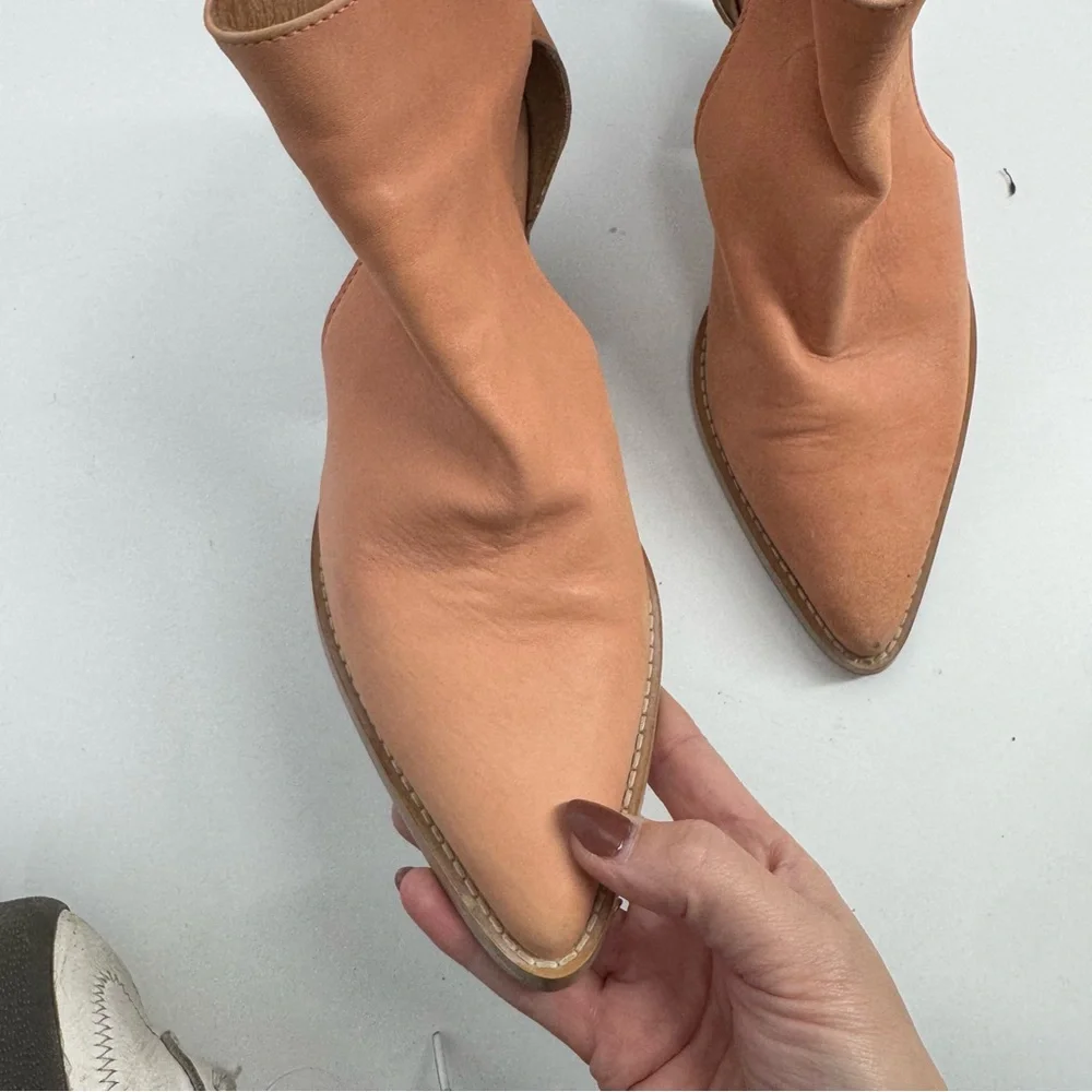 Free People Wilder Bootie in Peach